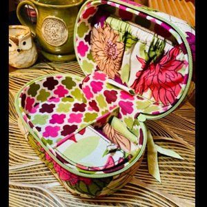 Vera Bradley Hello Dahlia Zip Jewelry Box